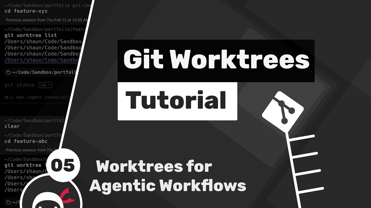Git Worktrees Tutorial #5 - Worktrees in Agentic Coding Workflows