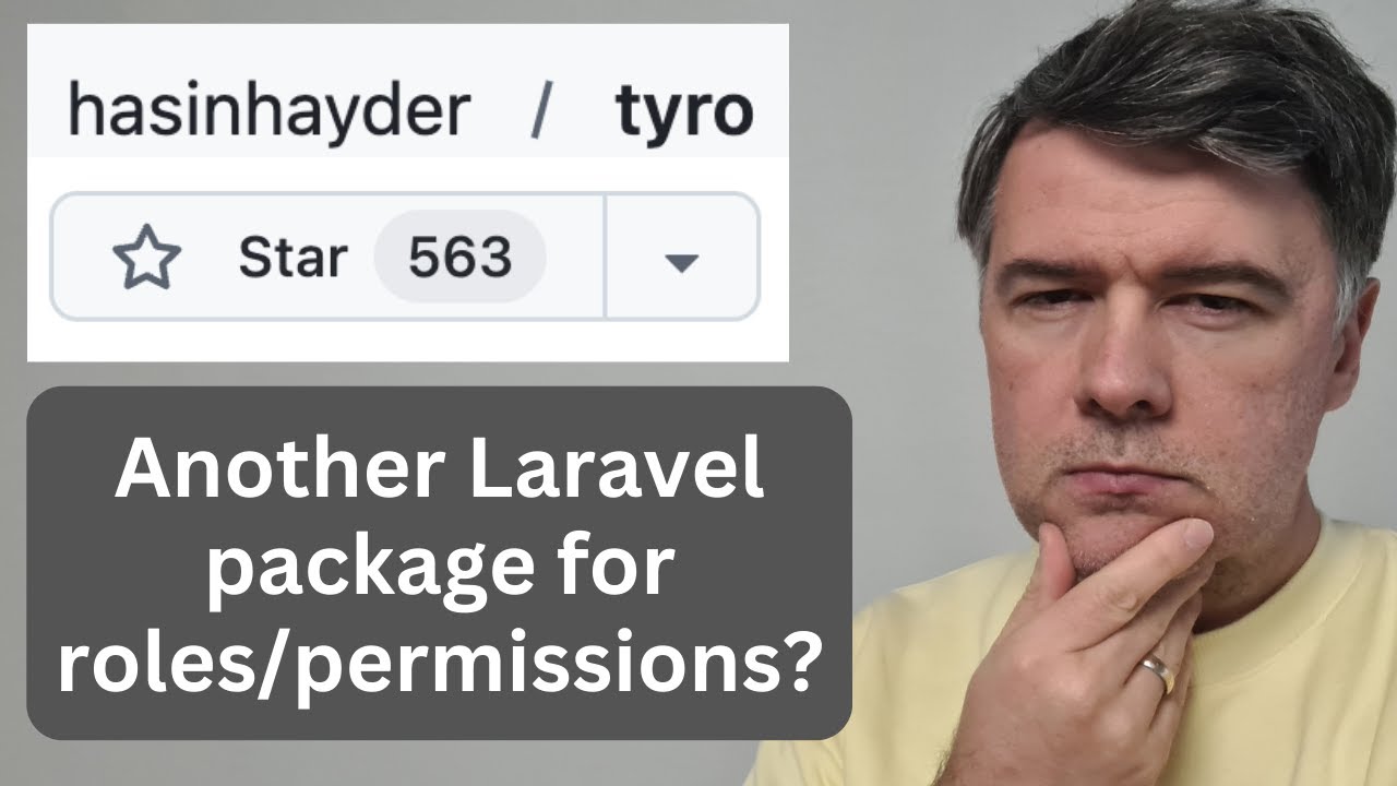 Laravel Package Tyro: API Roles/Privileges Example