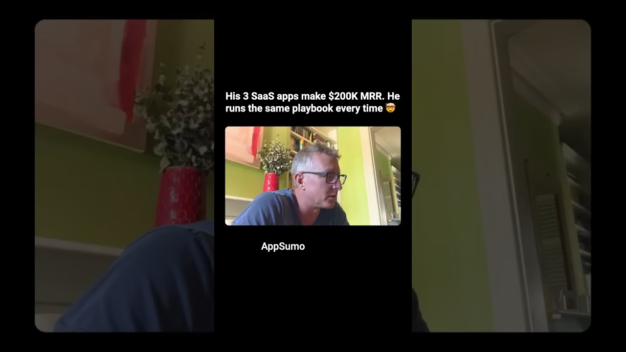 His 3 SaaS apps make $200K MRR. He runs the same playbook every time