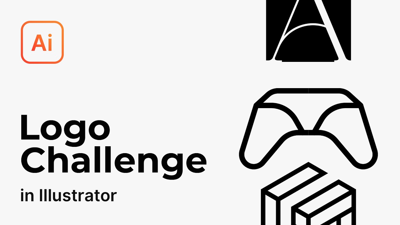 I challenged myself to design 4 logos with brutal constraints