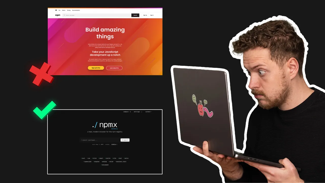 The npmjs.com that developers deserve - What is npmx?