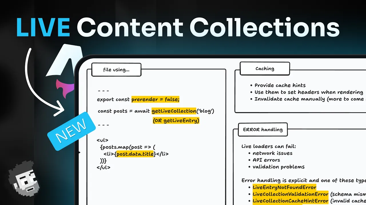 Astro's NEW take on content (live content collections)